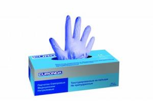 Перчатки Nitrile EURONDA синие (S)